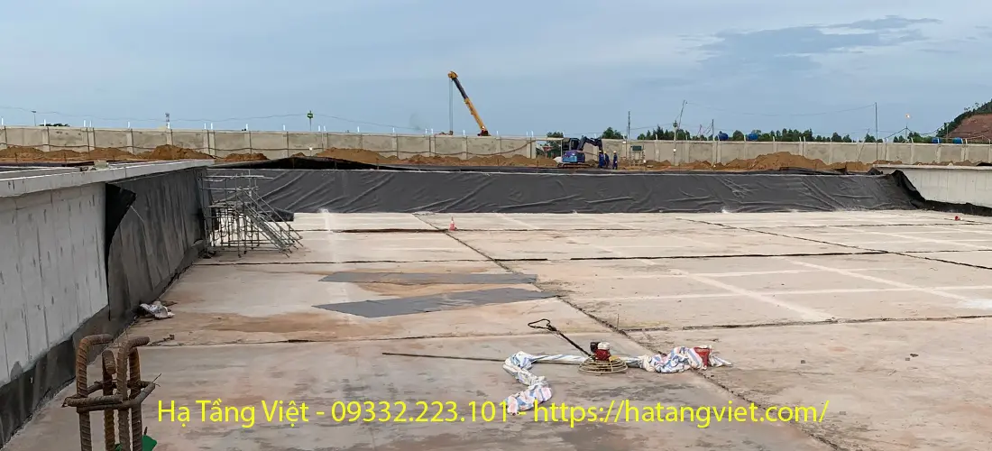Thi công màng chống thấm HDPE HSE 0.25
